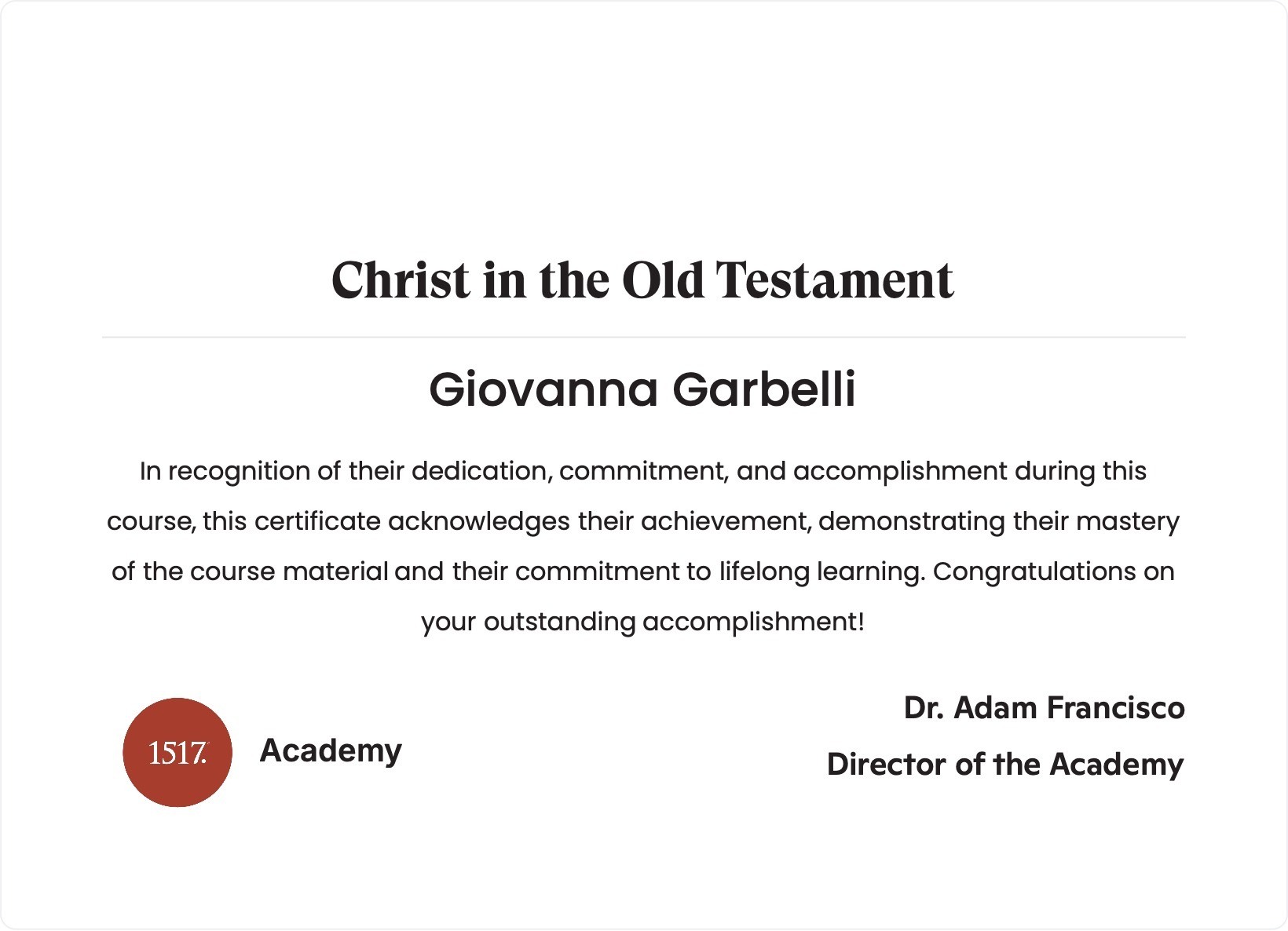 Christ in the Old Testament