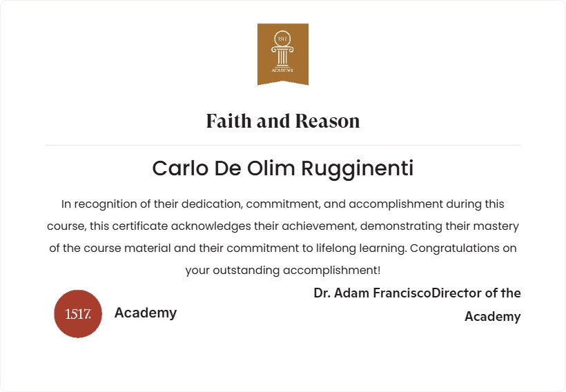 Faith and Reason