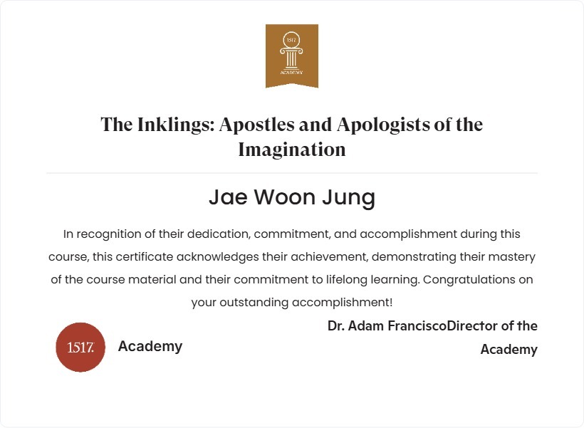 The Inklings: Apostles and Apologists of the Imagination