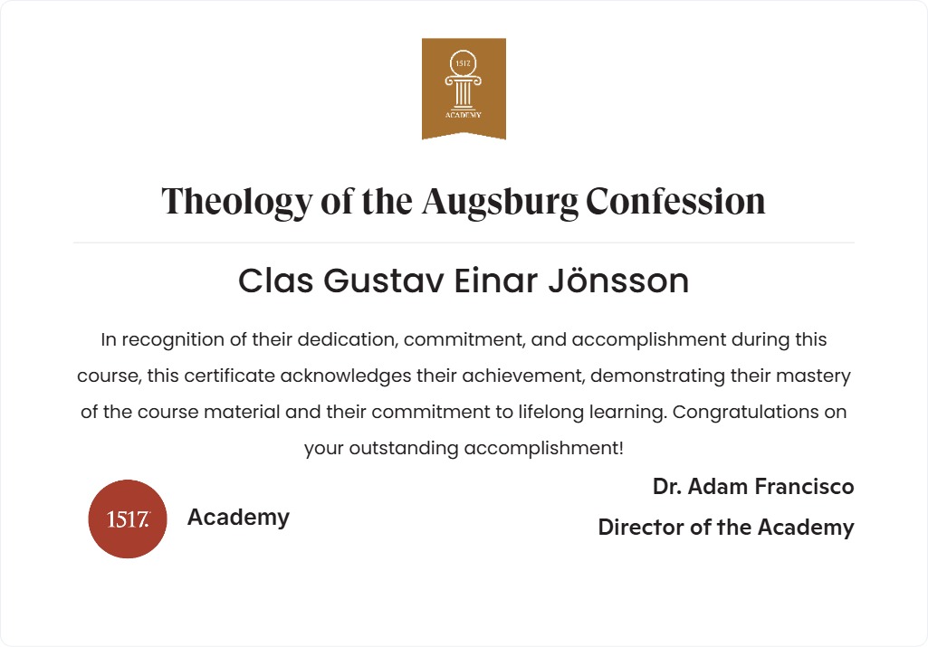Theology of the Augsburg Confession