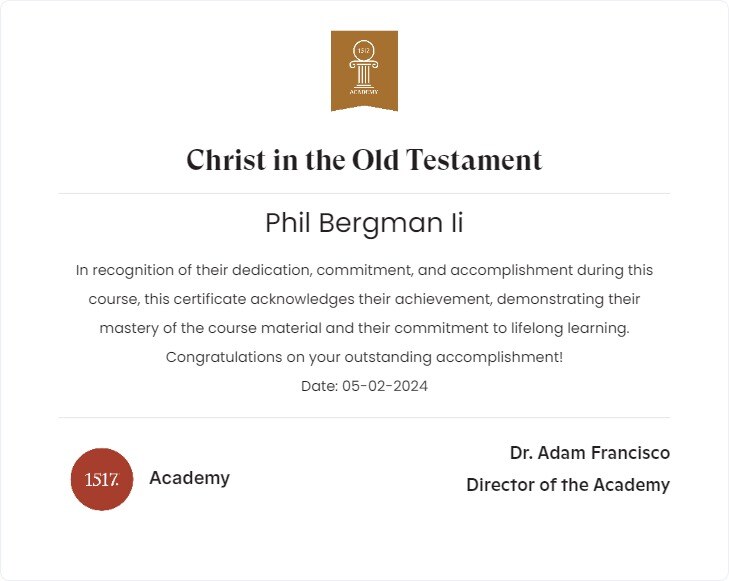 Christ in the Old Testament95