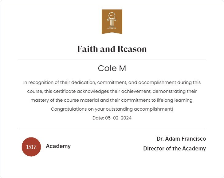 Faith and Reason75