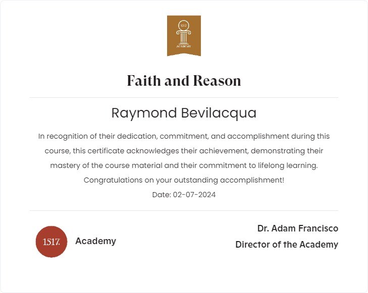 Faith and Reason100